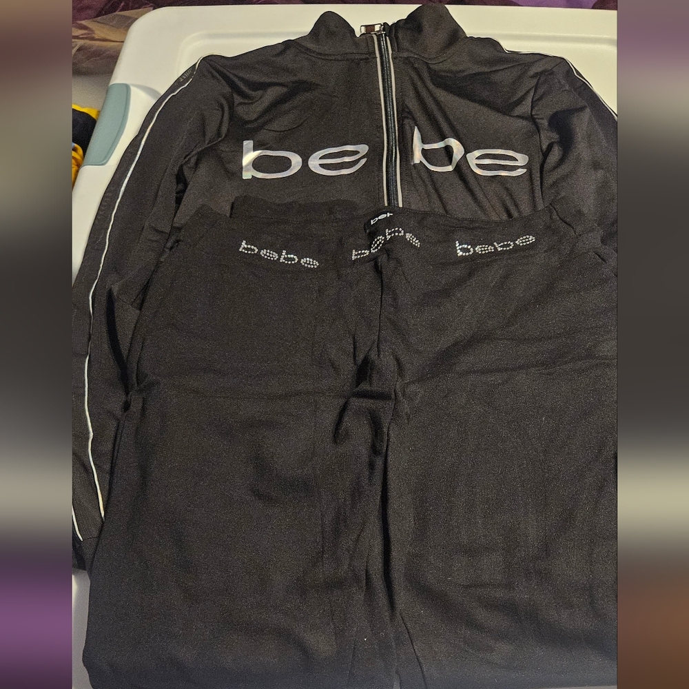 bebe track suit Sm jacket med pants